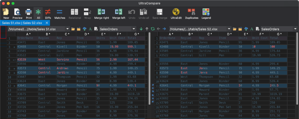 Table_Excel Compare